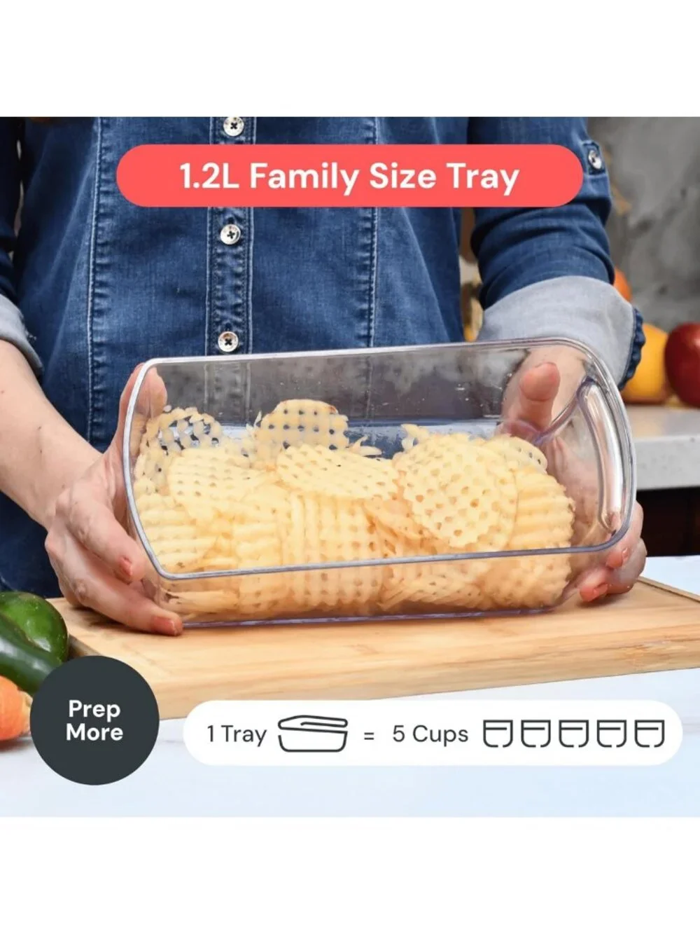 Versatile Vegetable Chopper & Mandoline Slicer - Kitchen Gadget for Easy Meal